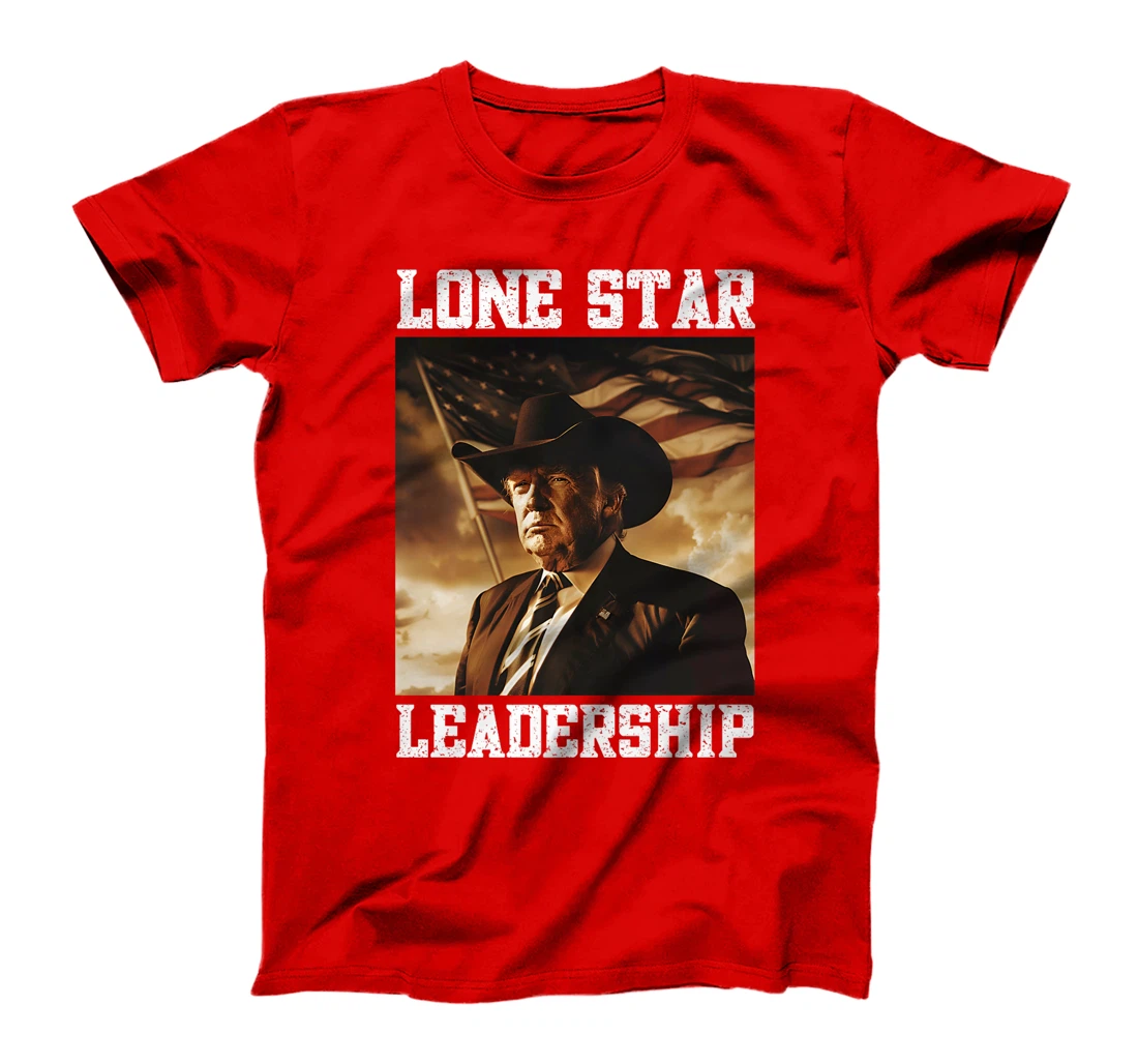 Western Trump Cowboy Hat Texas Trump Lone Star Leadership Premium T-Shirt