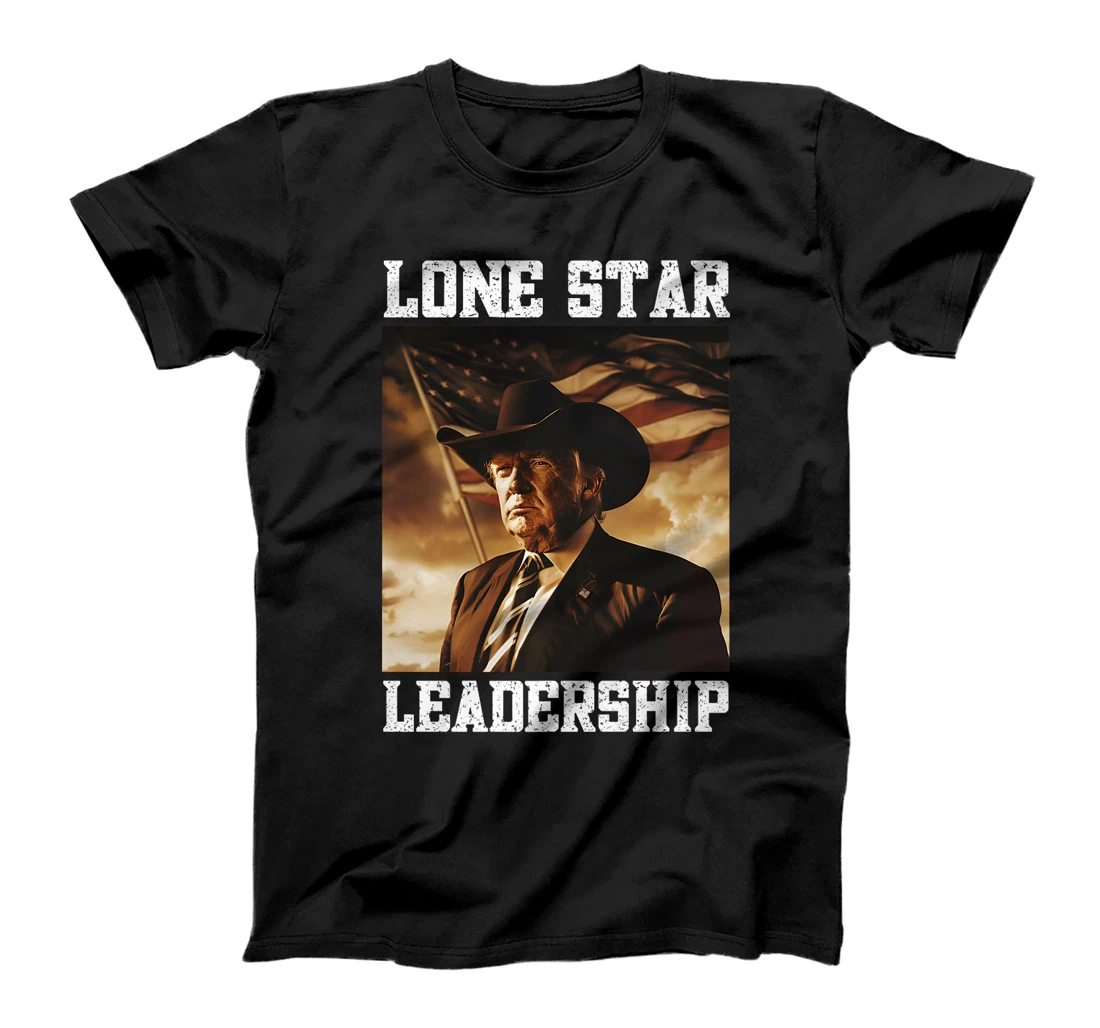 Western Trump Cowboy Hat Texas Trump Lone Star Leadership Premium T-Shirt