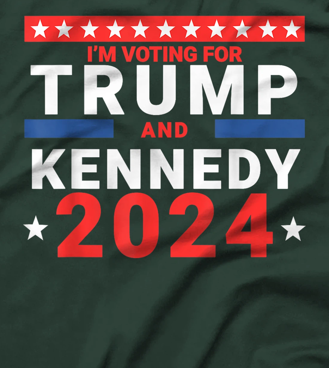 I'm voting for Trump and Kennedy 2024 T-Shirt