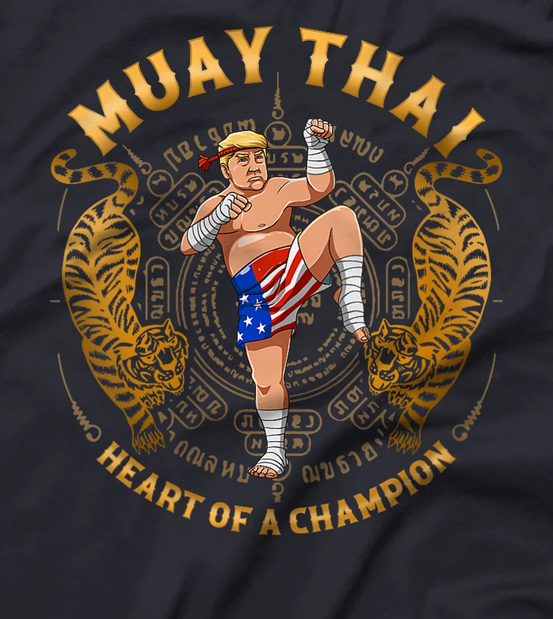 Womens Heart of a Champion - Kickboxing and Muay Thai Trump T-Shirt