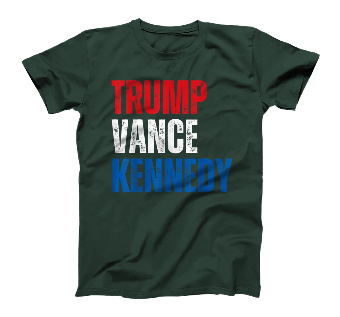 Trump Vance Kennedy Presidential Campaign Flag USA 2024 T-Shirt