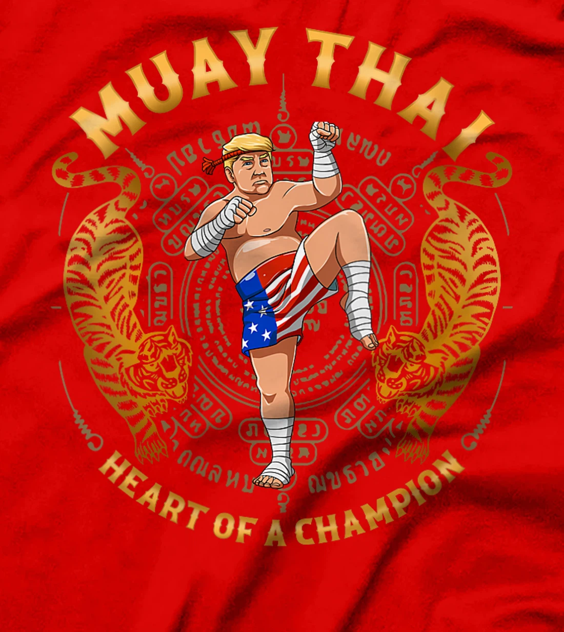 Womens Heart of a Champion - Kickboxing and Muay Thai Trump T-Shirt