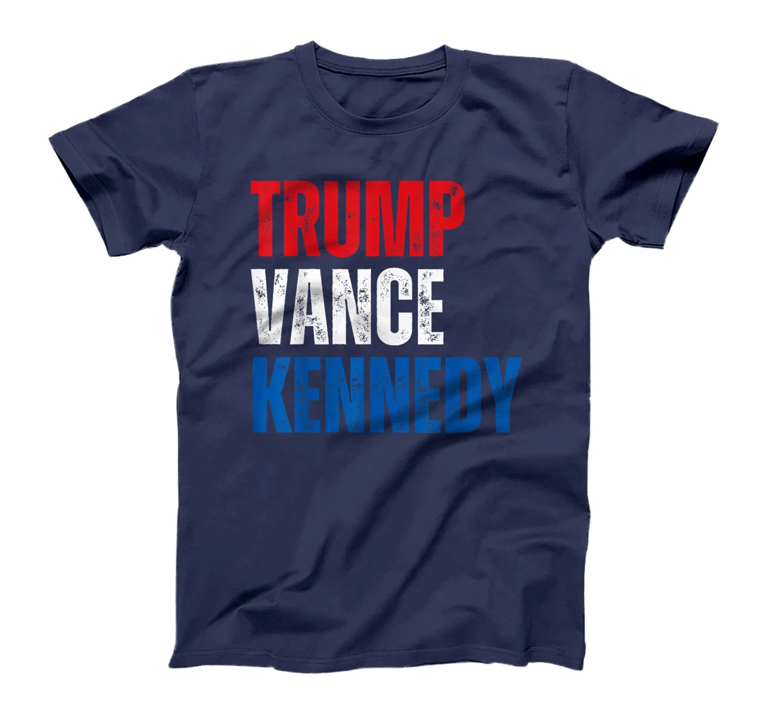 Trump Vance Kennedy Presidential Campaign Flag USA 2024 T-Shirt