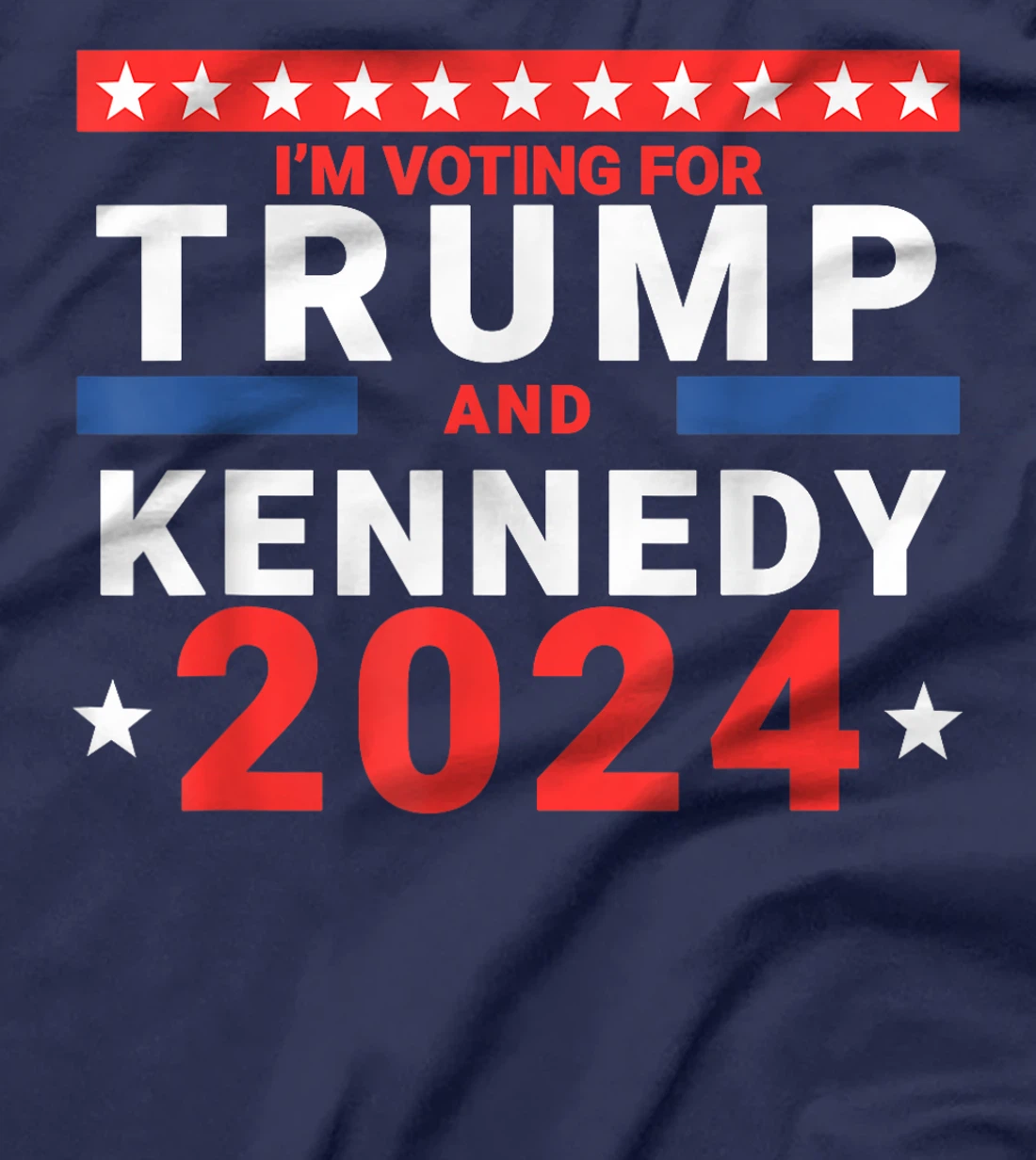I'm voting for Trump and Kennedy 2024 T-Shirt
