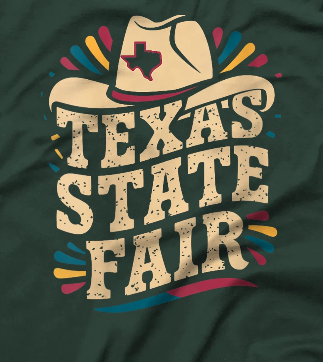 Womens Texas State Fair Cowboy Hat Texas State Fair T-Shirt