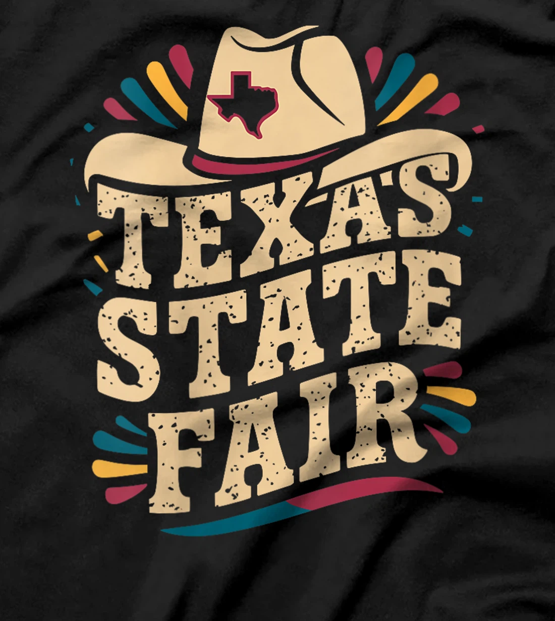 Womens Texas State Fair Cowboy Hat Texas State Fair T-Shirt