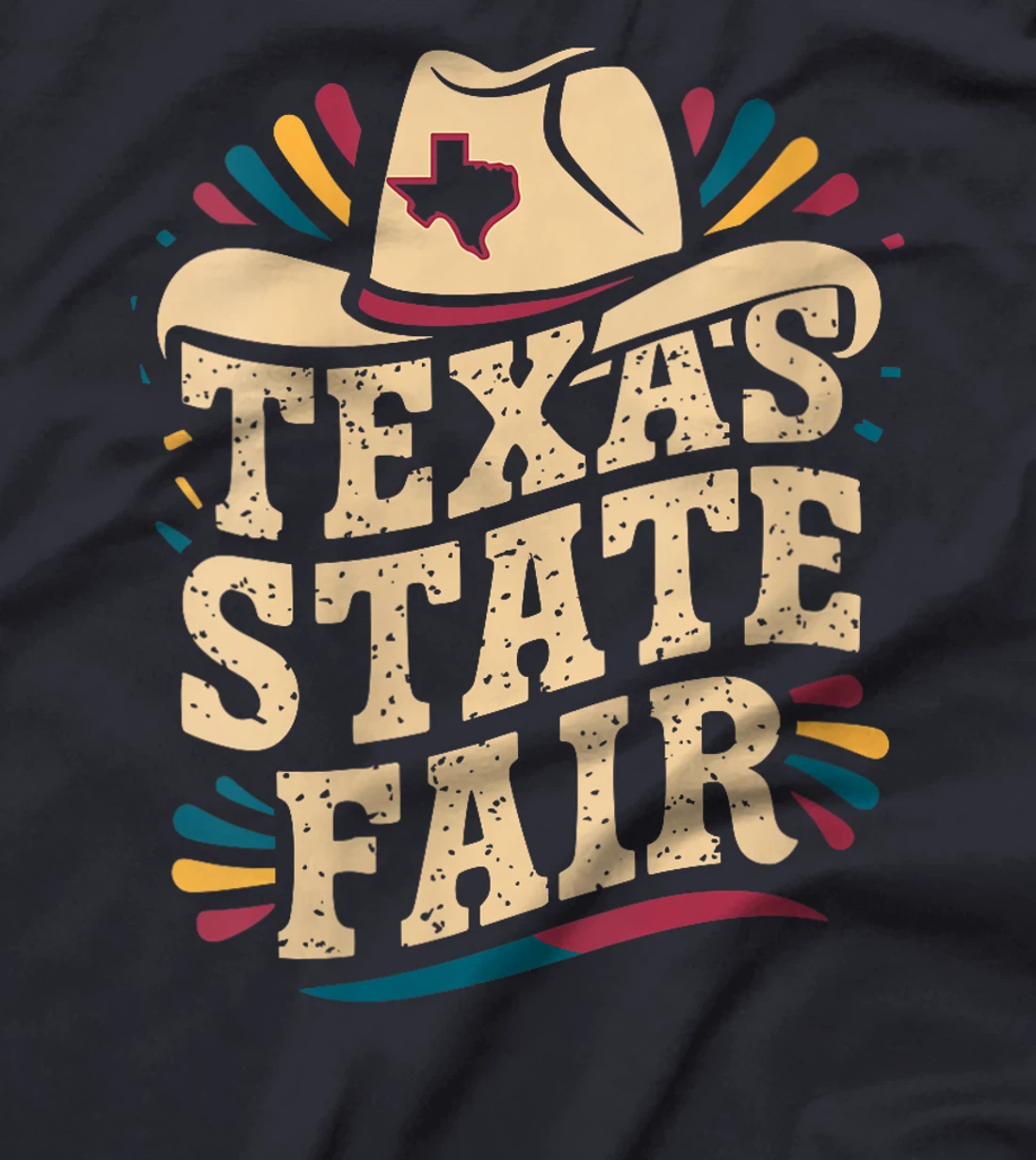 Womens Texas State Fair Cowboy Hat Texas State Fair T-Shirt