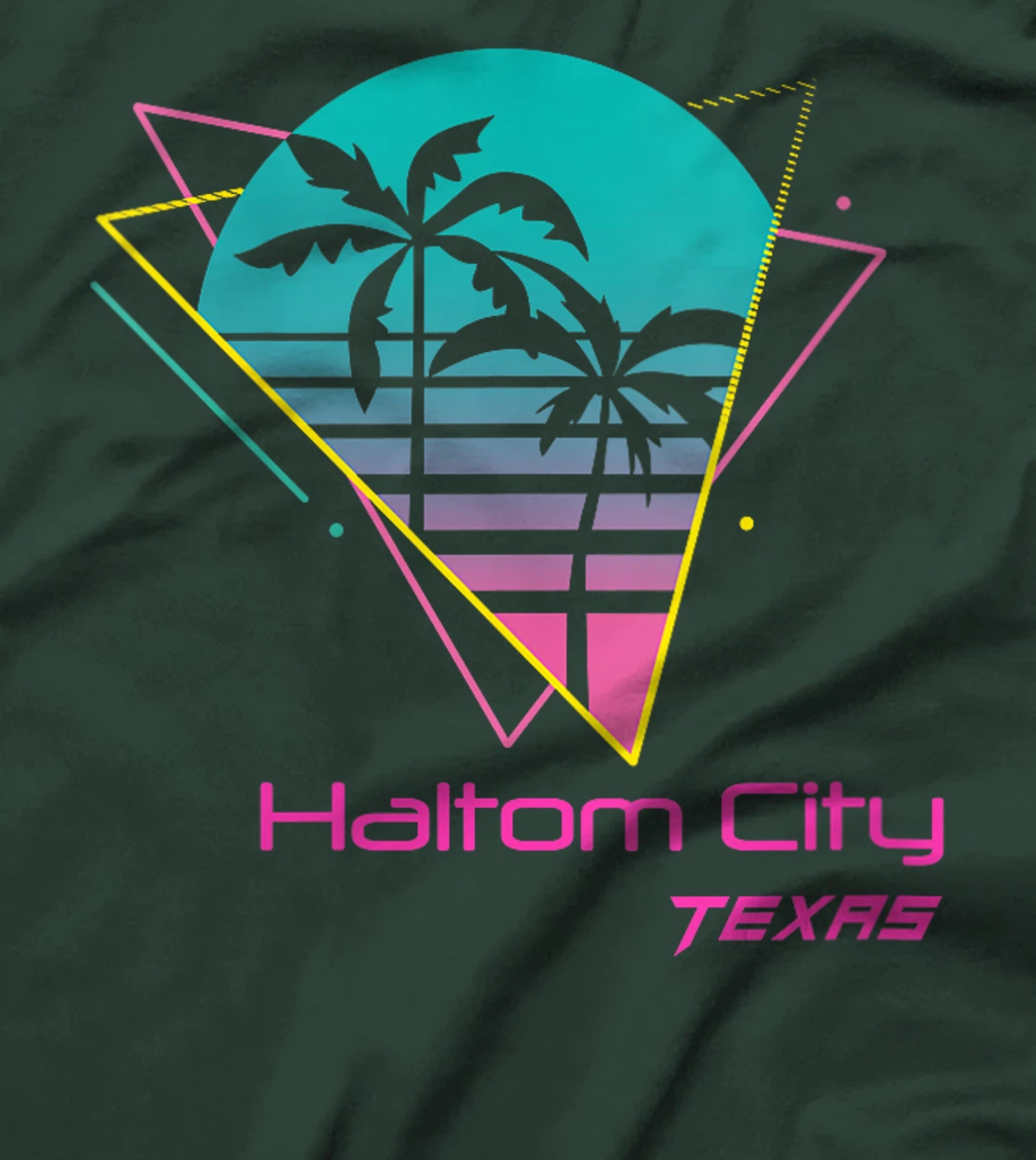 Womens Retro Haltom City Texas T-Shirt