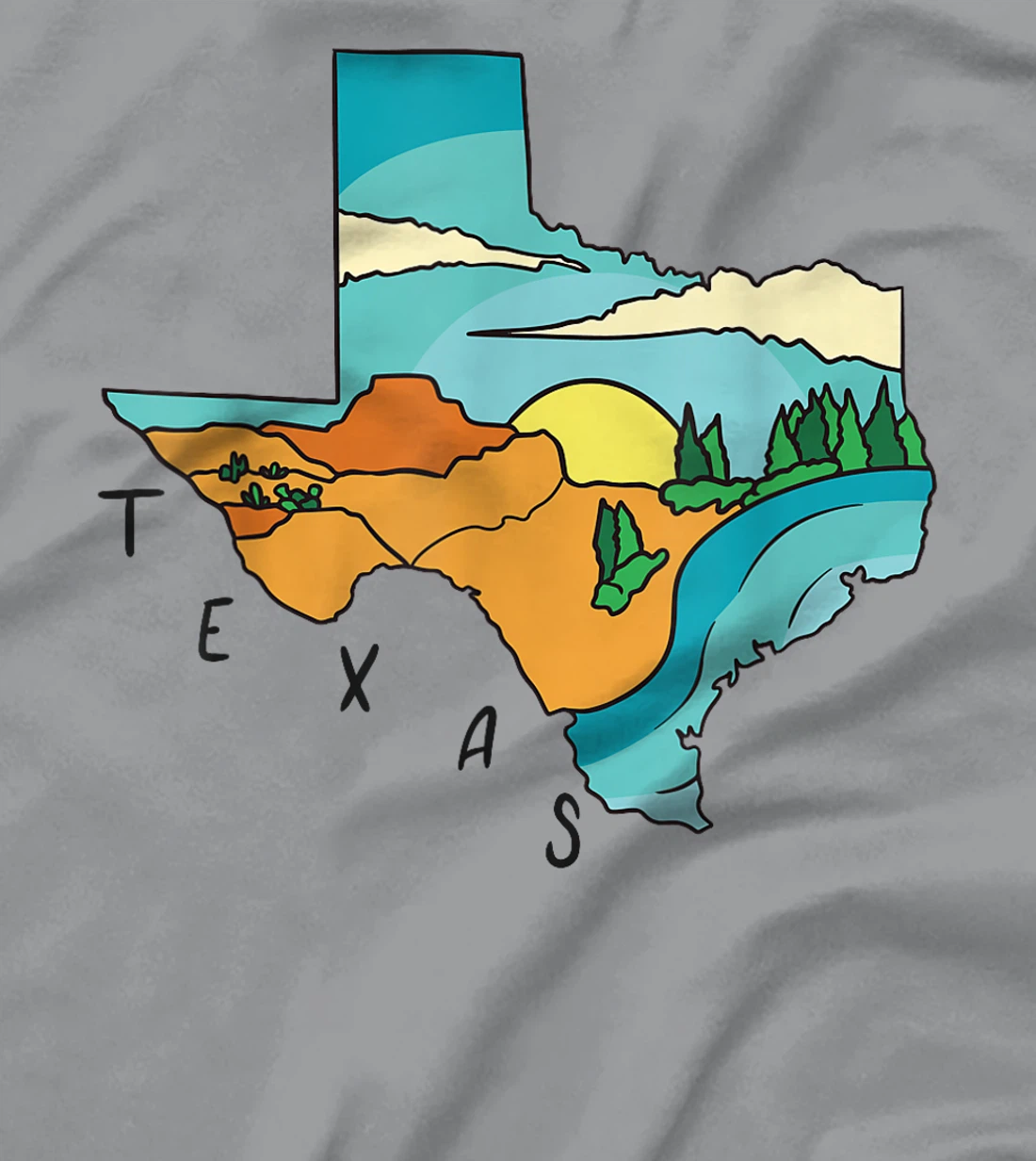 Texas TX United States Proud Texan T-Shirt