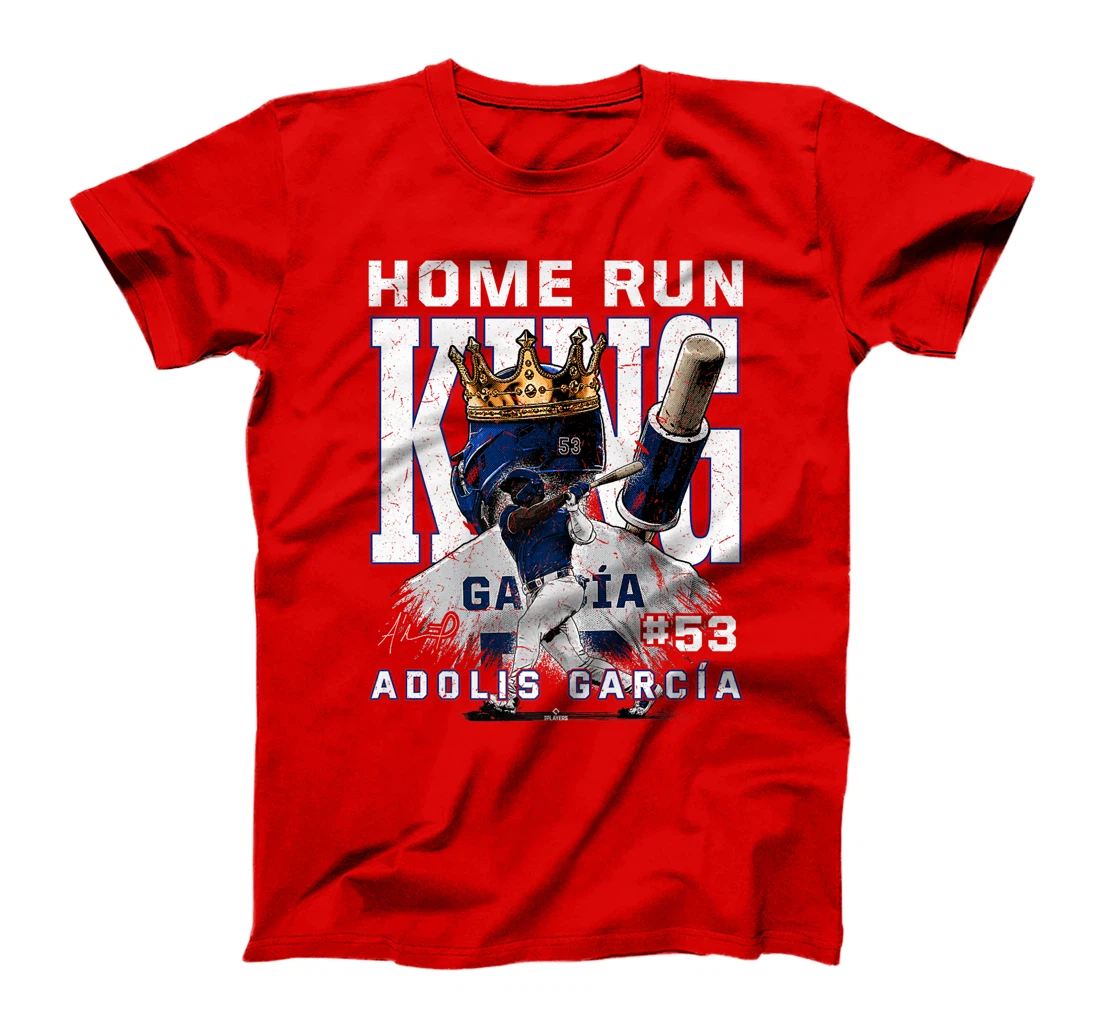 Womens Home Run King Adolis Garcia Texas MLBPA T-Shirt