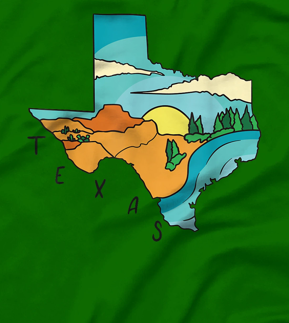 Texas TX United States Proud Texan T-Shirt