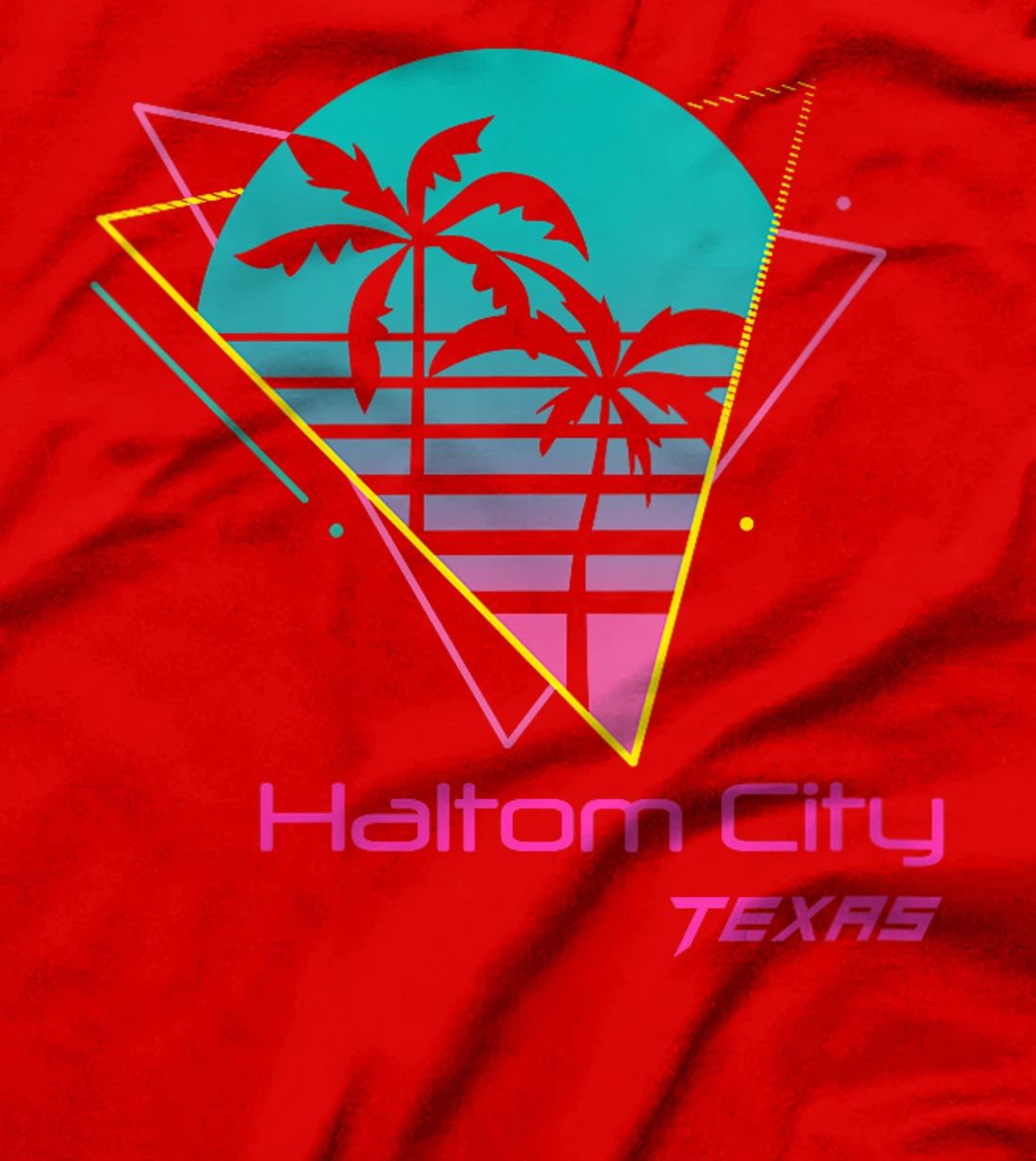 Womens Retro Haltom City Texas T-Shirt