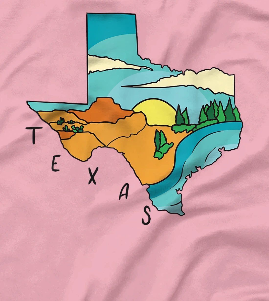 Texas TX United States Proud Texan T-Shirt