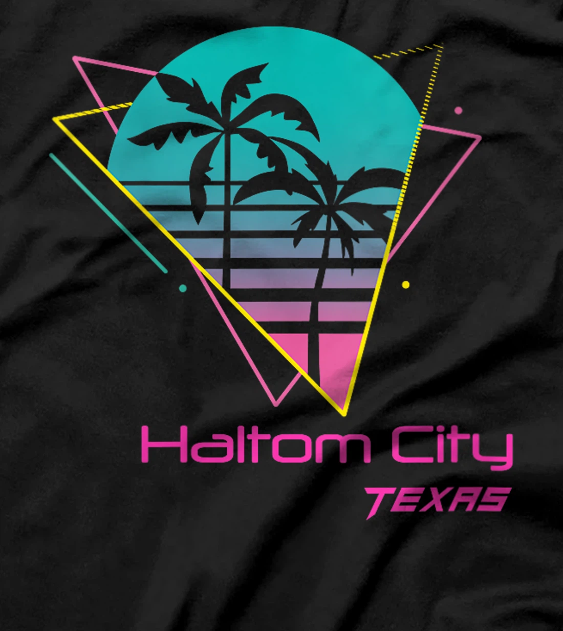 Womens Retro Haltom City Texas T-Shirt