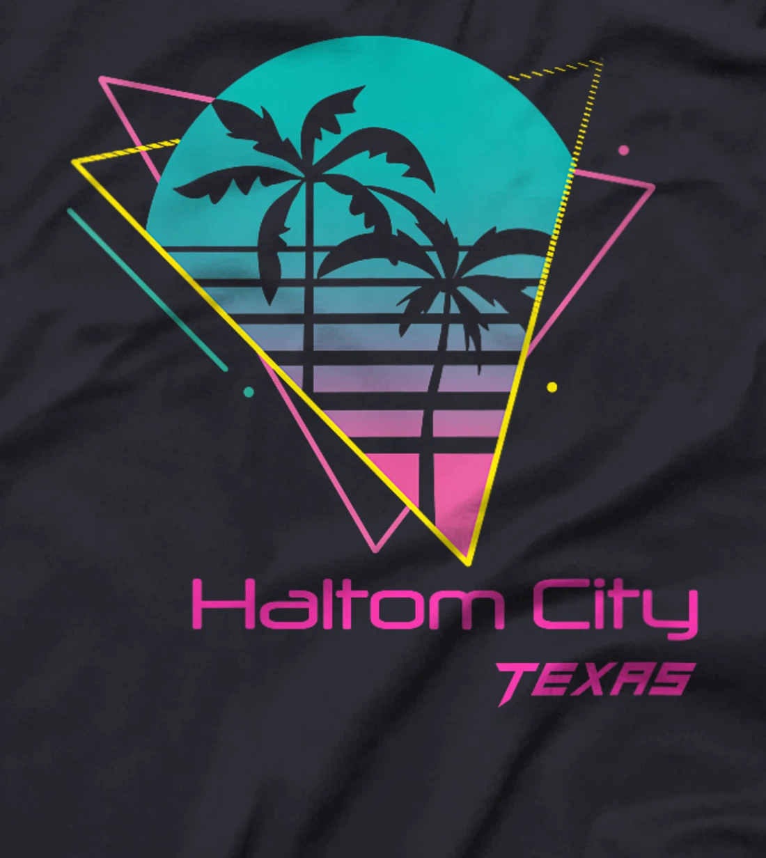 Womens Retro Haltom City Texas T-Shirt