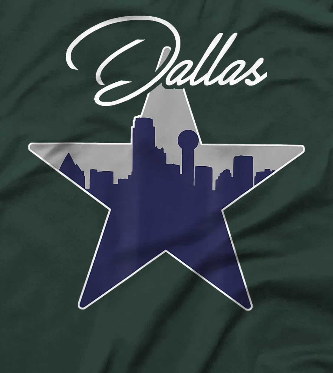 Dallas Texas Skyline Vintage Design T-Shirt