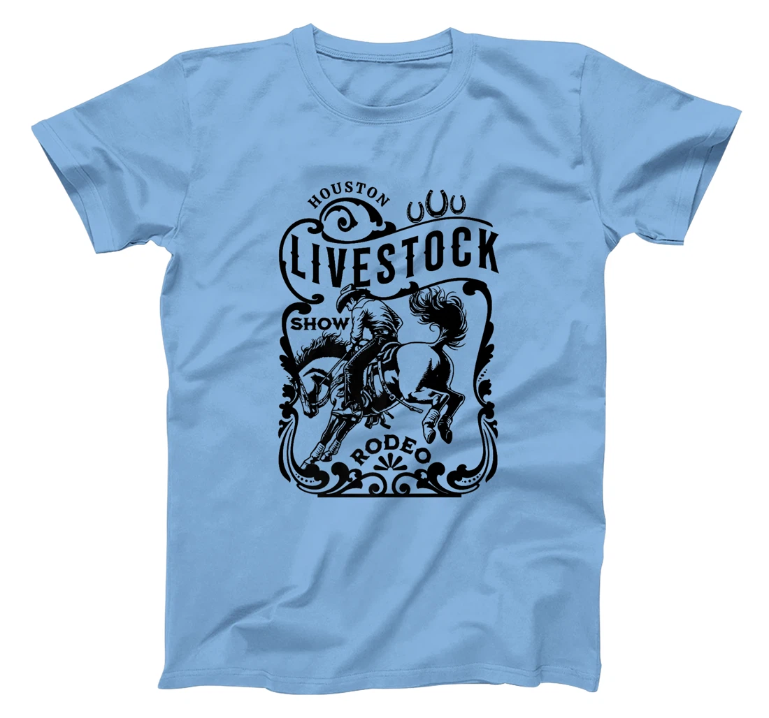 Houston Texas Livestock Show and Rodeo Cowboy and Horse Premium T-Shirt