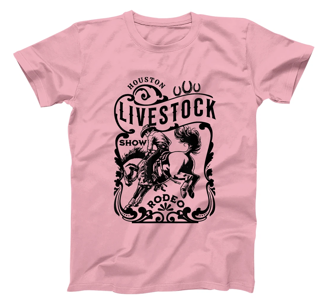 Houston Texas Livestock Show and Rodeo Cowboy and Horse T-Shirt