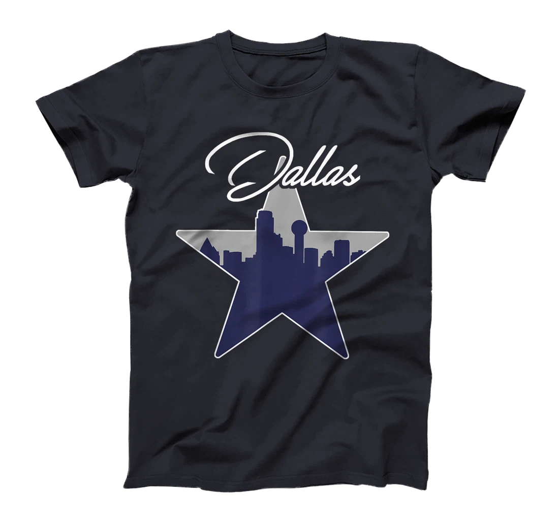 Dallas Texas Skyline Vintage Design T-Shirt