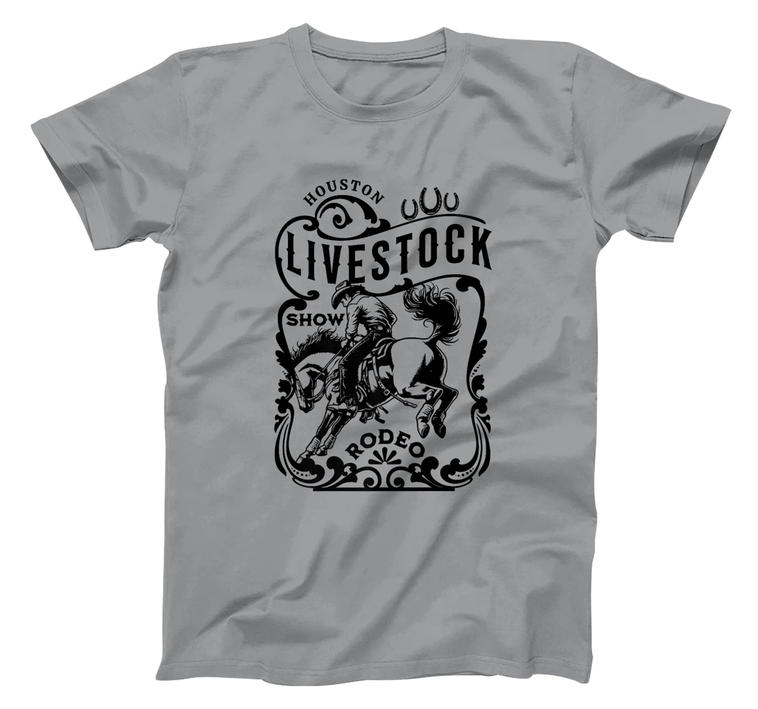 Houston Texas Livestock Show and Rodeo Cowboy and Horse Premium T-Shirt