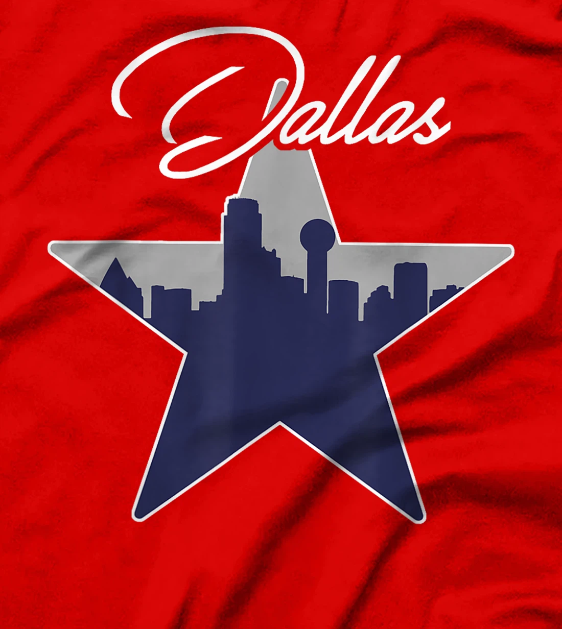Dallas Texas Skyline Vintage Design T-Shirt