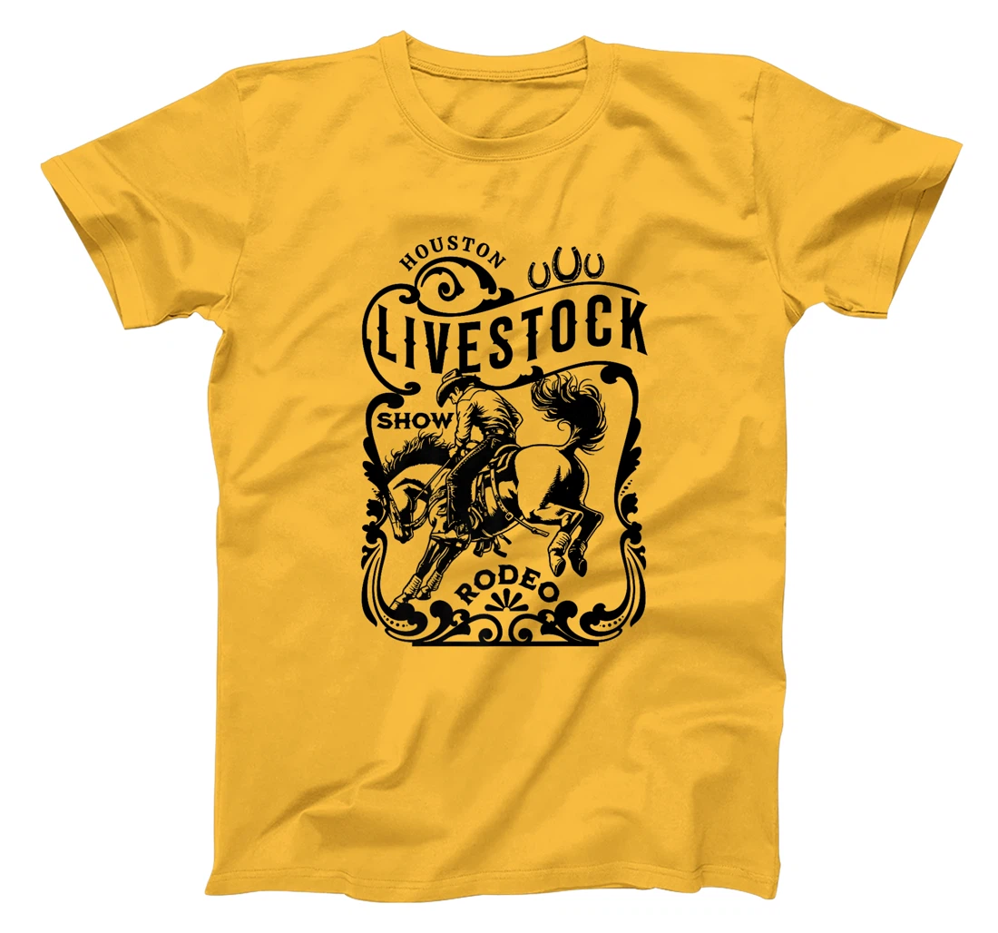 Houston Texas Livestock Show and Rodeo Cowboy and Horse Premium T-Shirt