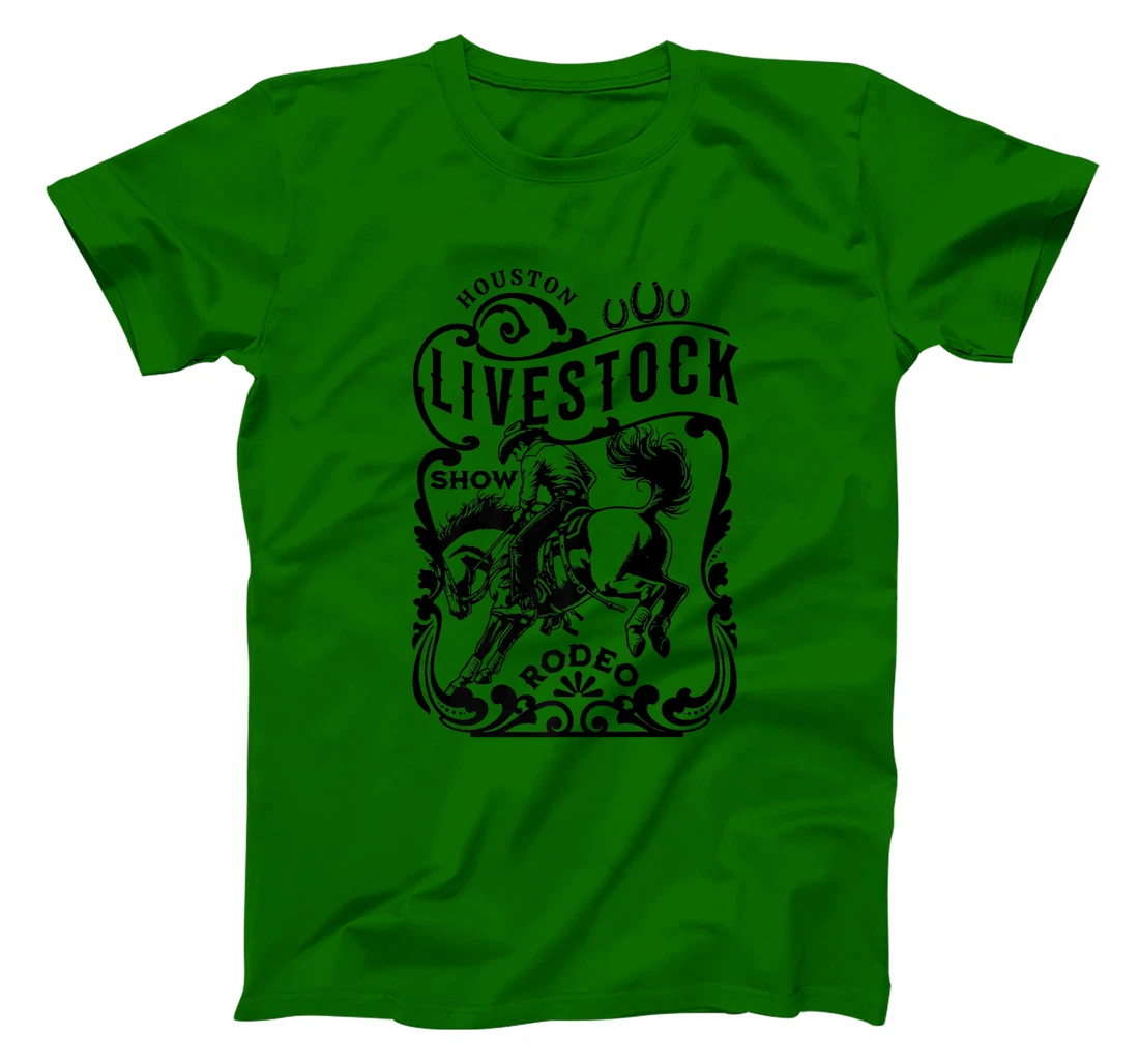Houston Texas Livestock Show and Rodeo Cowboy and Horse Premium T-Shirt