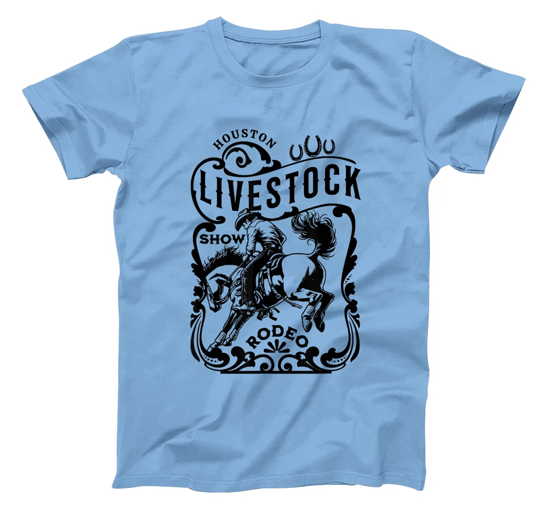 Houston Texas Livestock Show and Rodeo Cowboy and Horse T-Shirt