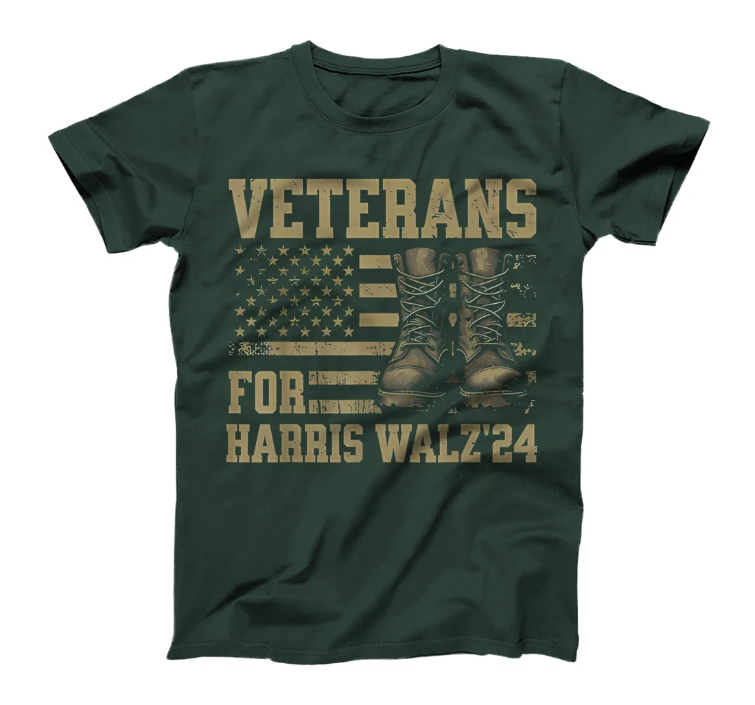 Veterans For Harris Walz Waltz 2024 Presidential Campaign T-Shirt