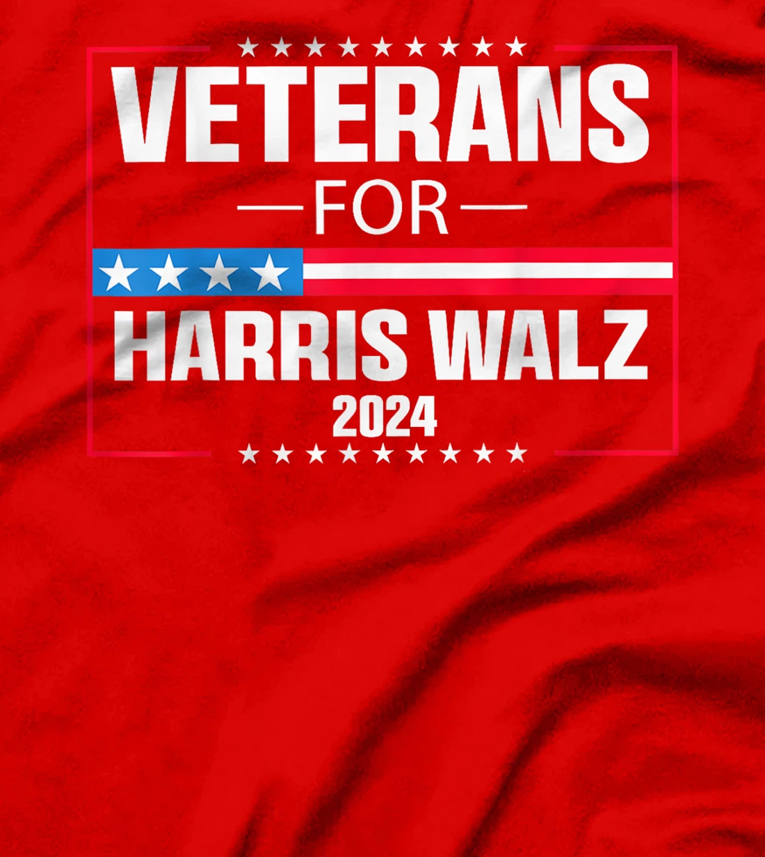 Veterans For Harris Walz 2024 Presidential Campaign T-Shirt