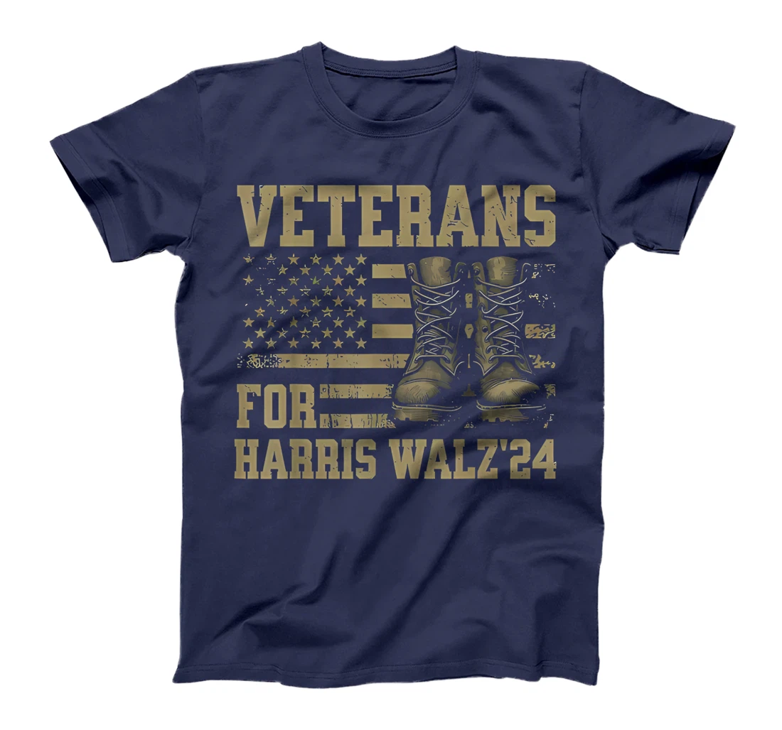 Veterans For Harris Walz Waltz 2024 Presidential Campaign T-Shirt