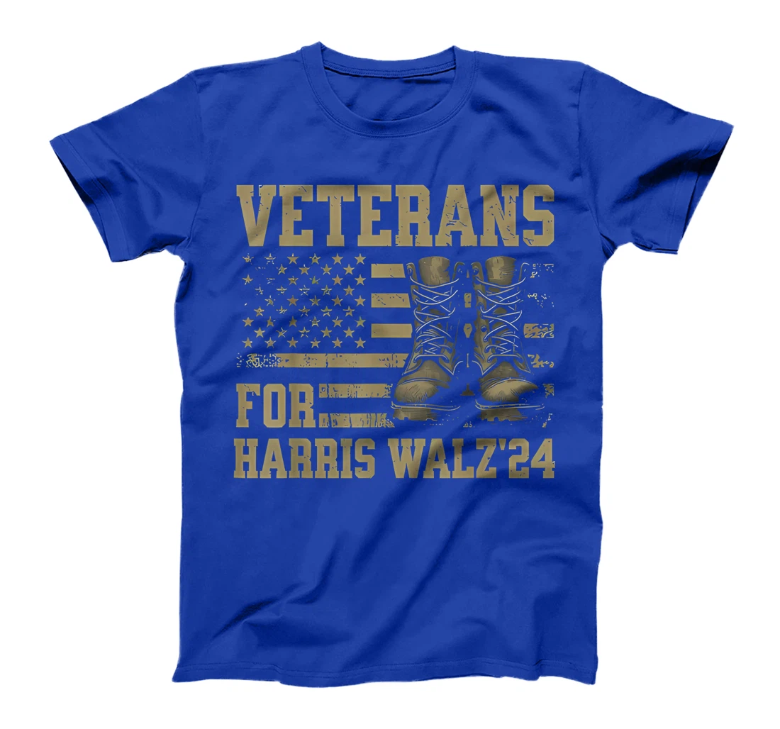 Veterans For Harris Walz Waltz 2024 Presidential Campaign T-Shirt