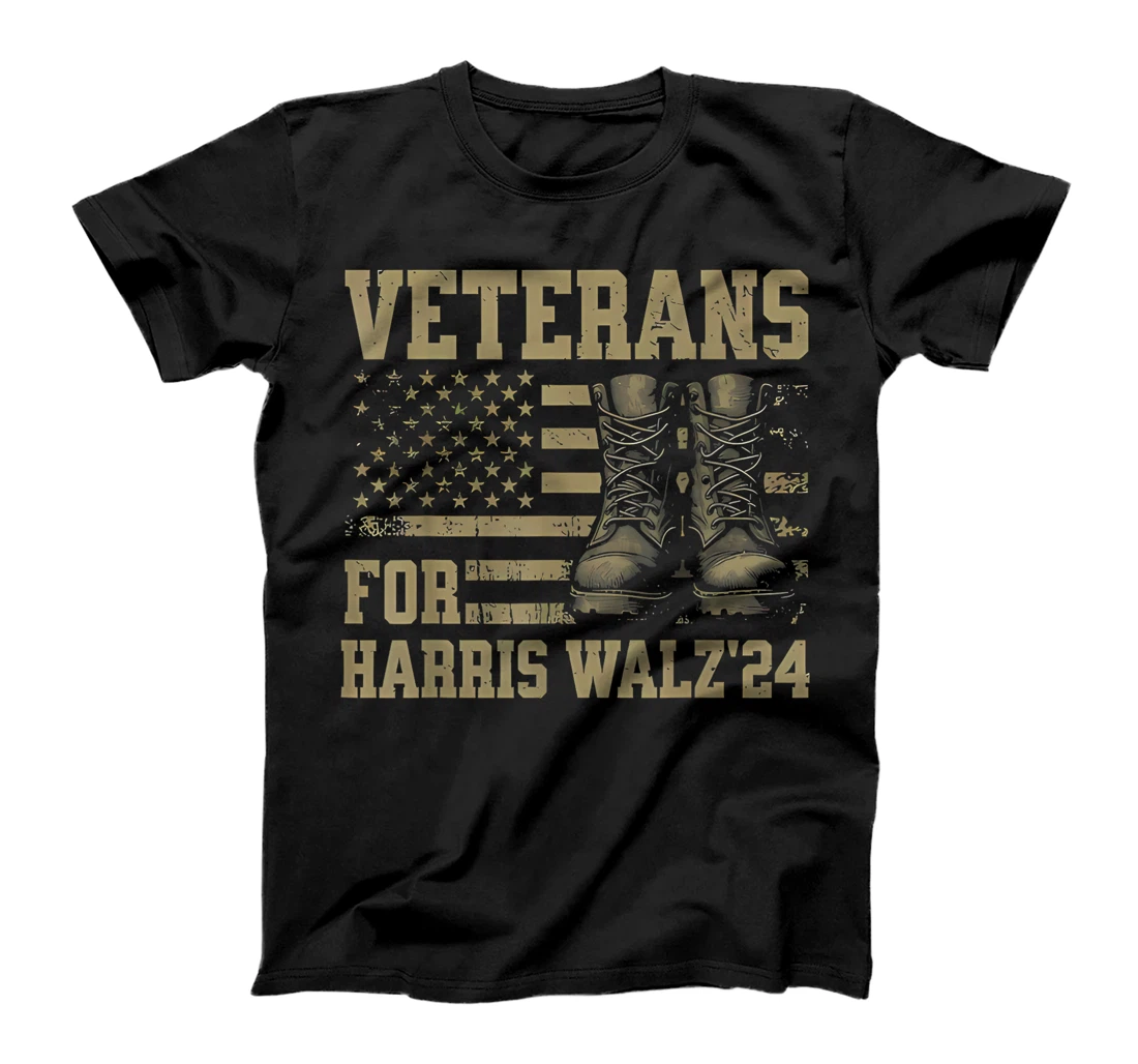 Veterans For Harris Walz Waltz 2024 Presidential Campaign T-Shirt