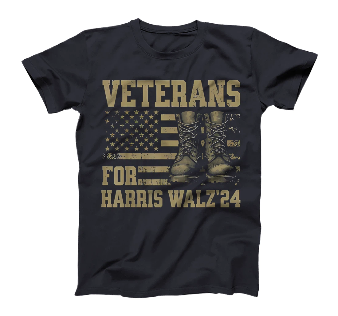 Veterans For Harris Walz Waltz 2024 Presidential Campaign T-Shirt