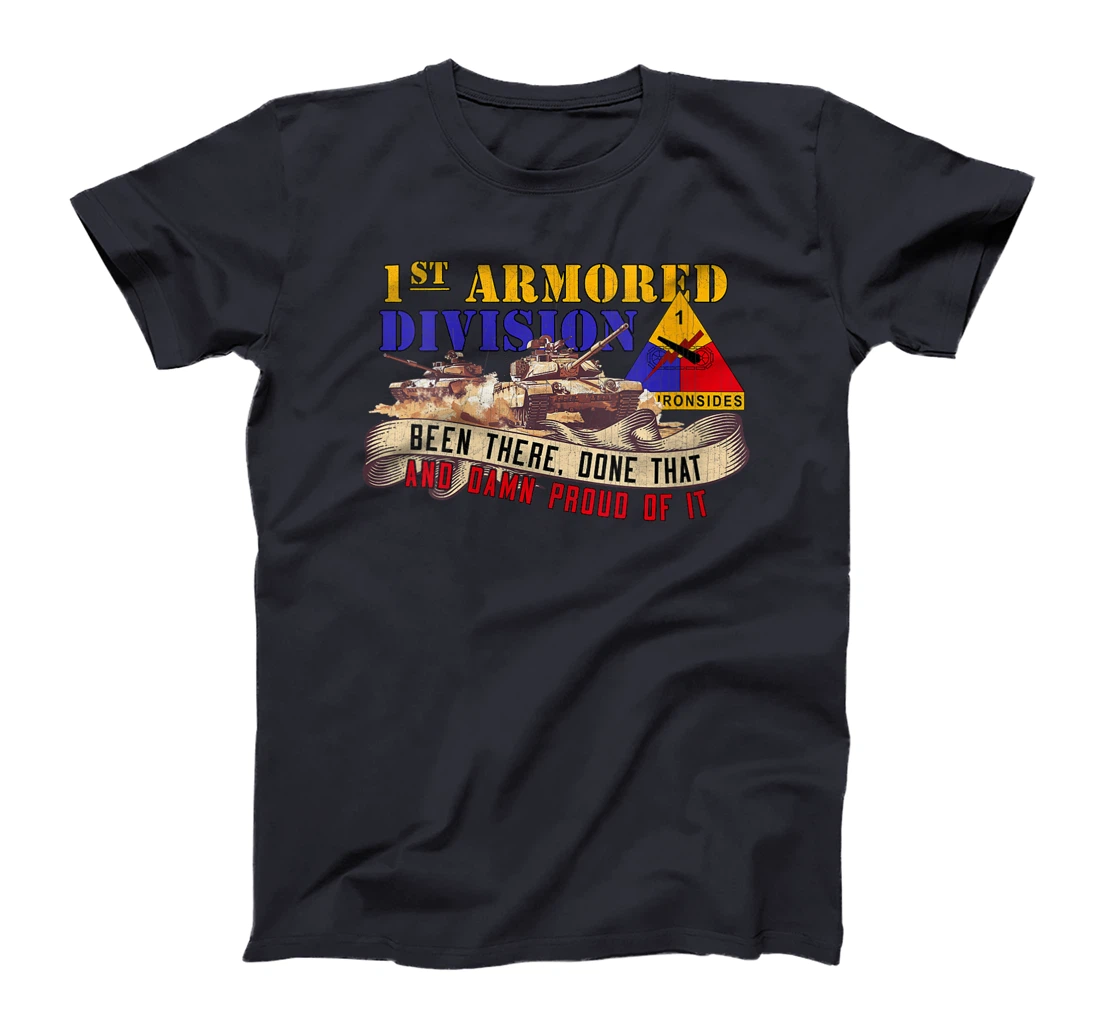 Womens 1st Armored Division 1st AD Old Ironsides Veteran Fort Bliss T-Shirt