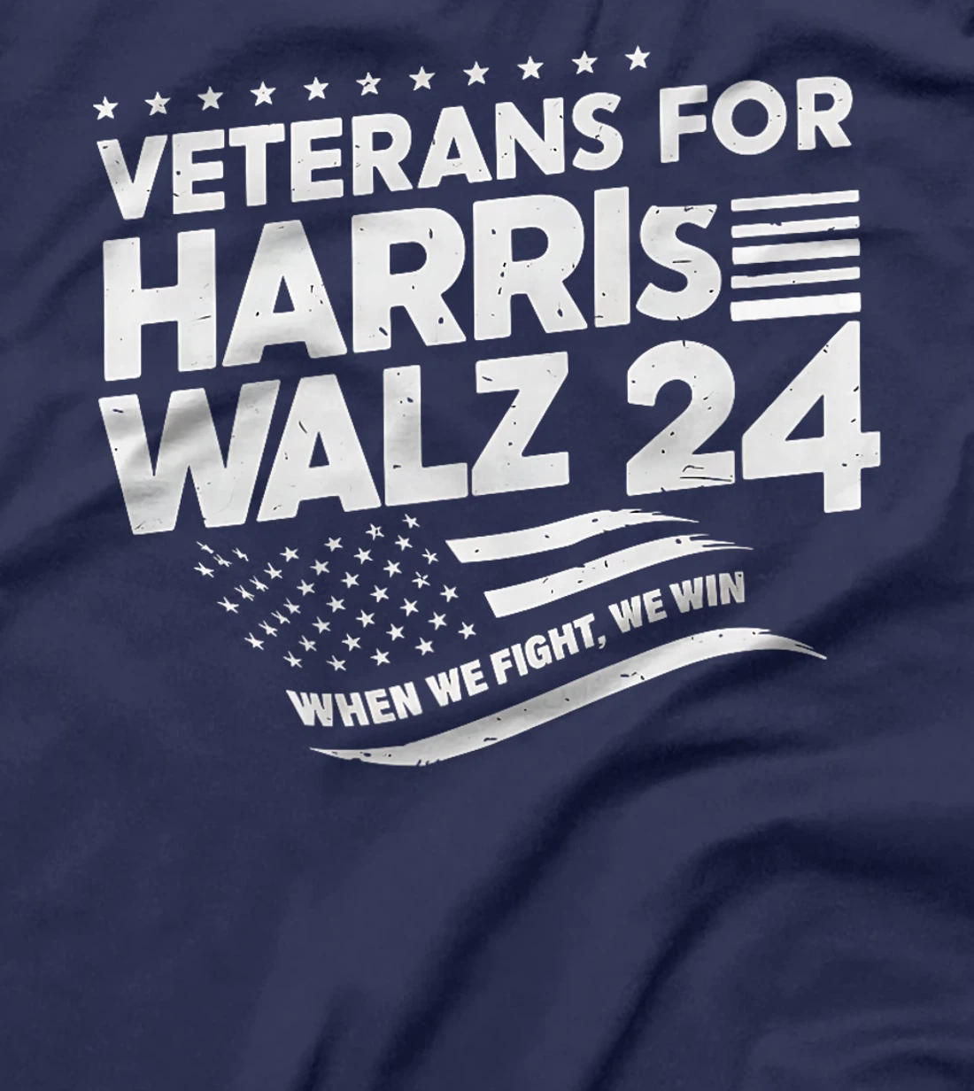 Veterans For Harris Walz 2024 Vote Blue Democrat Premium T-Shirt