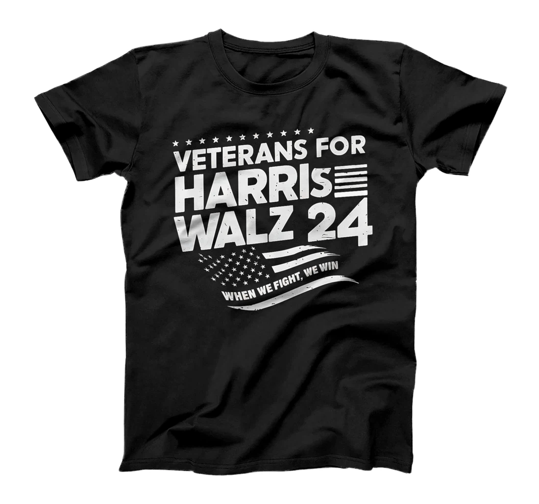 Veterans For Harris Walz 2024 Vote Blue Democrat Premium T-Shirt