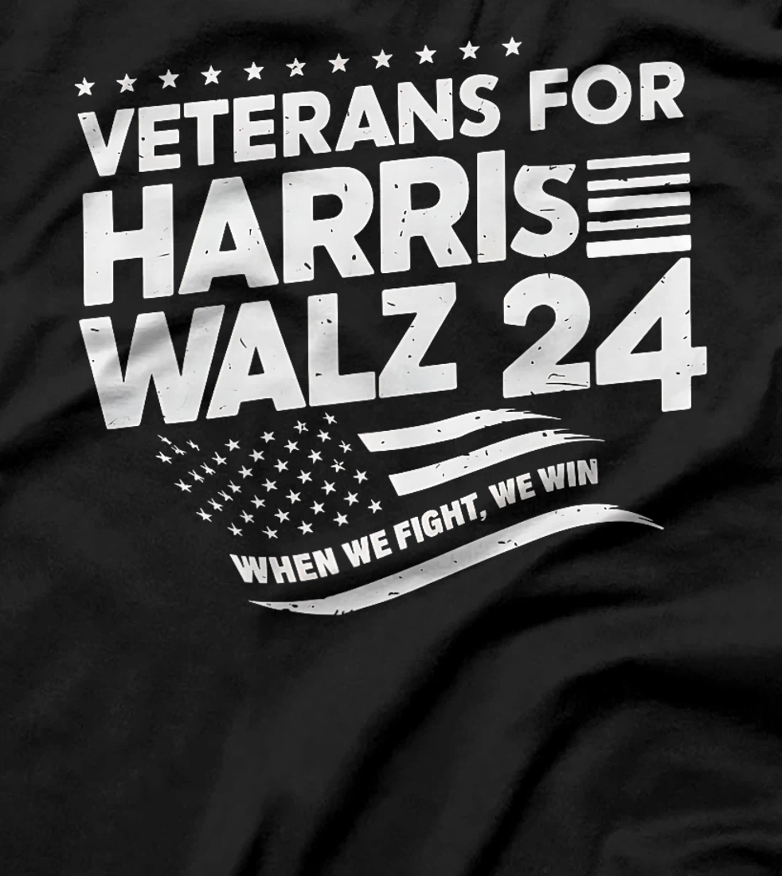 Veterans For Harris Walz 2024 Vote Blue Democrat Premium T-Shirt
