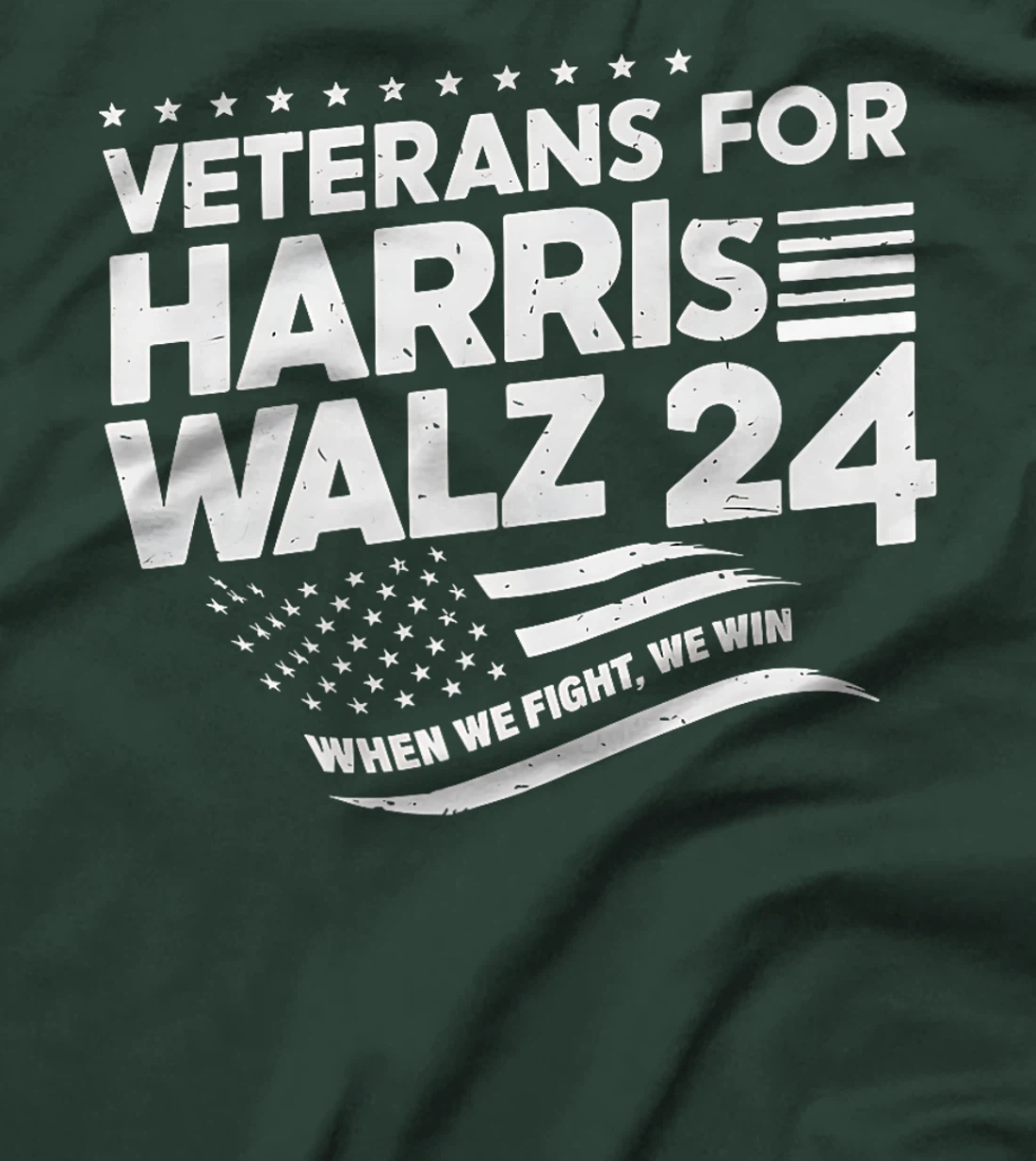 Veterans For Harris Walz 2024 Vote Blue Democrat Premium T-Shirt