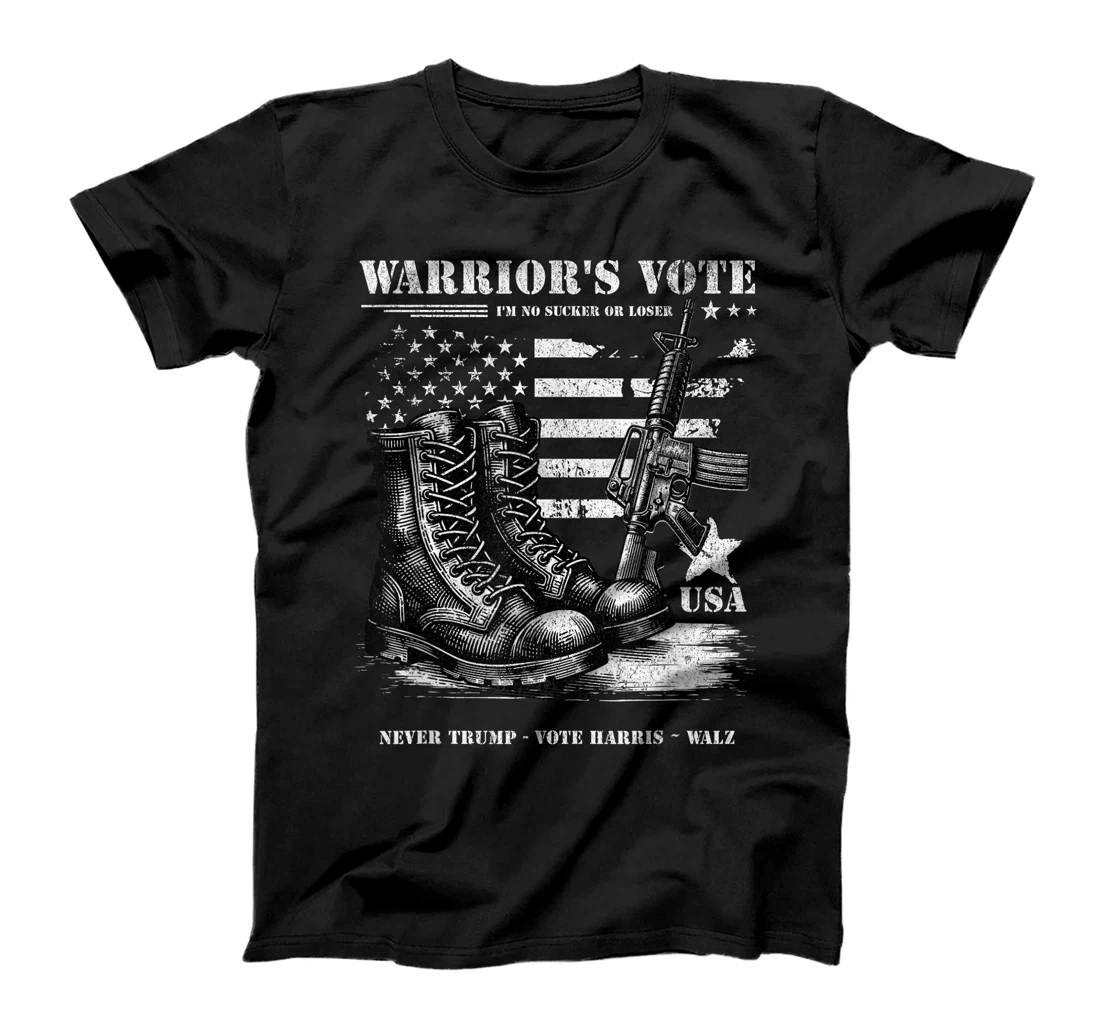 Veterans for Harris Walz 2024 Military Vets Never Trump T-Shirt