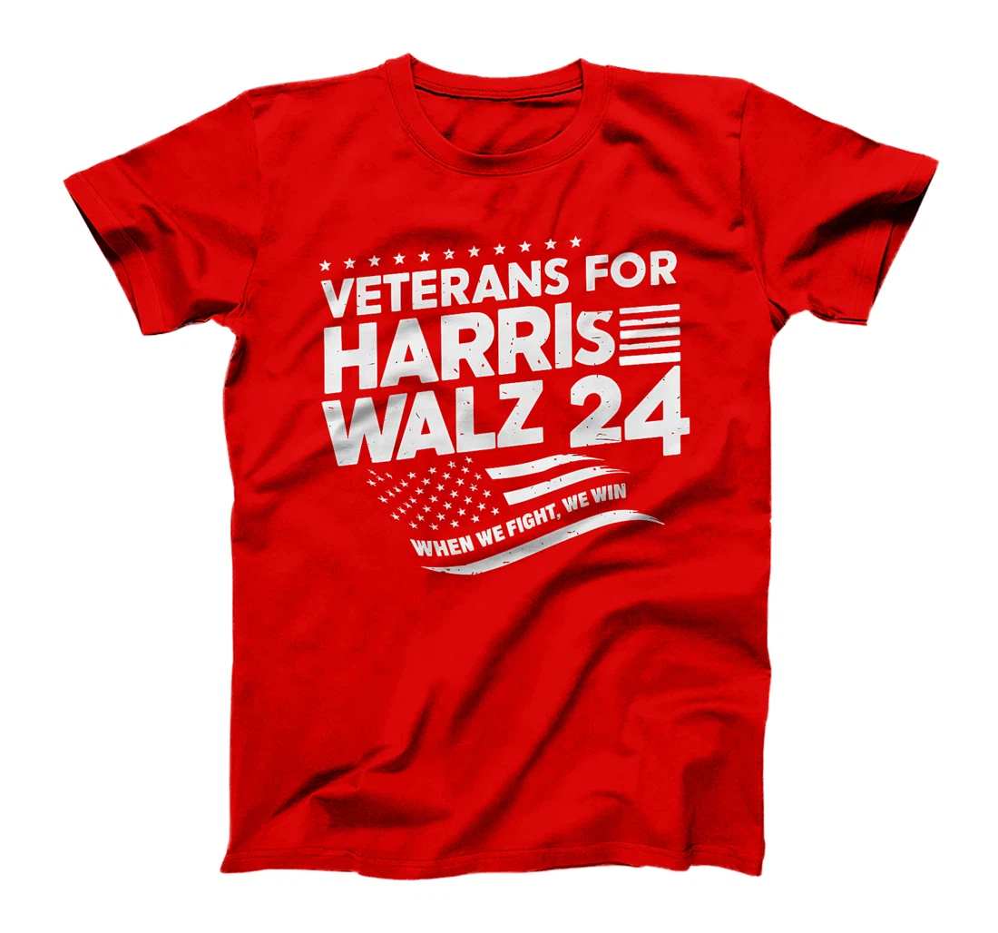 Veterans For Harris Walz 2024 Vote Blue Democrat Premium T-Shirt