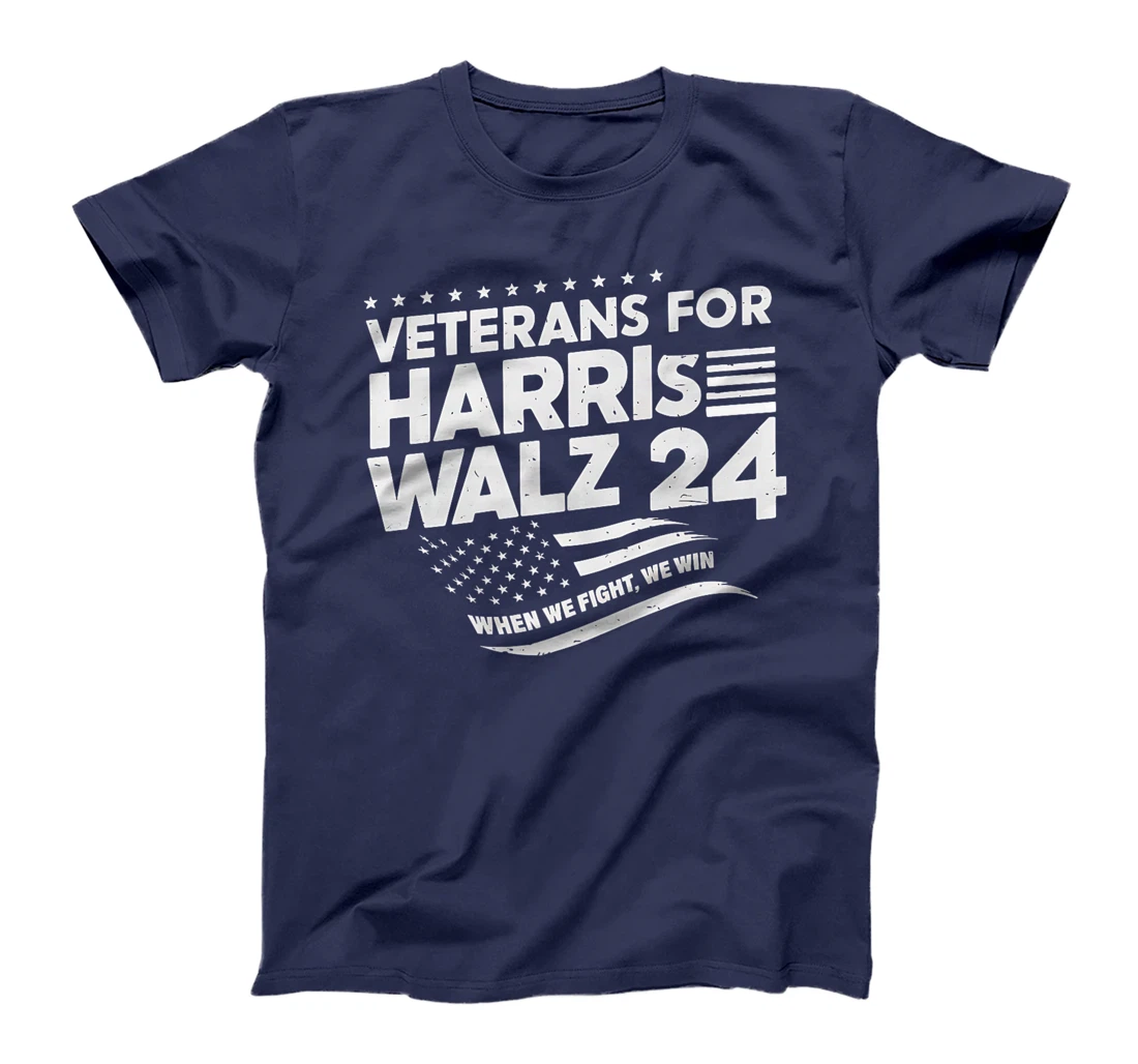 Veterans For Harris Walz 2024 Vote Blue Democrat Premium T-Shirt