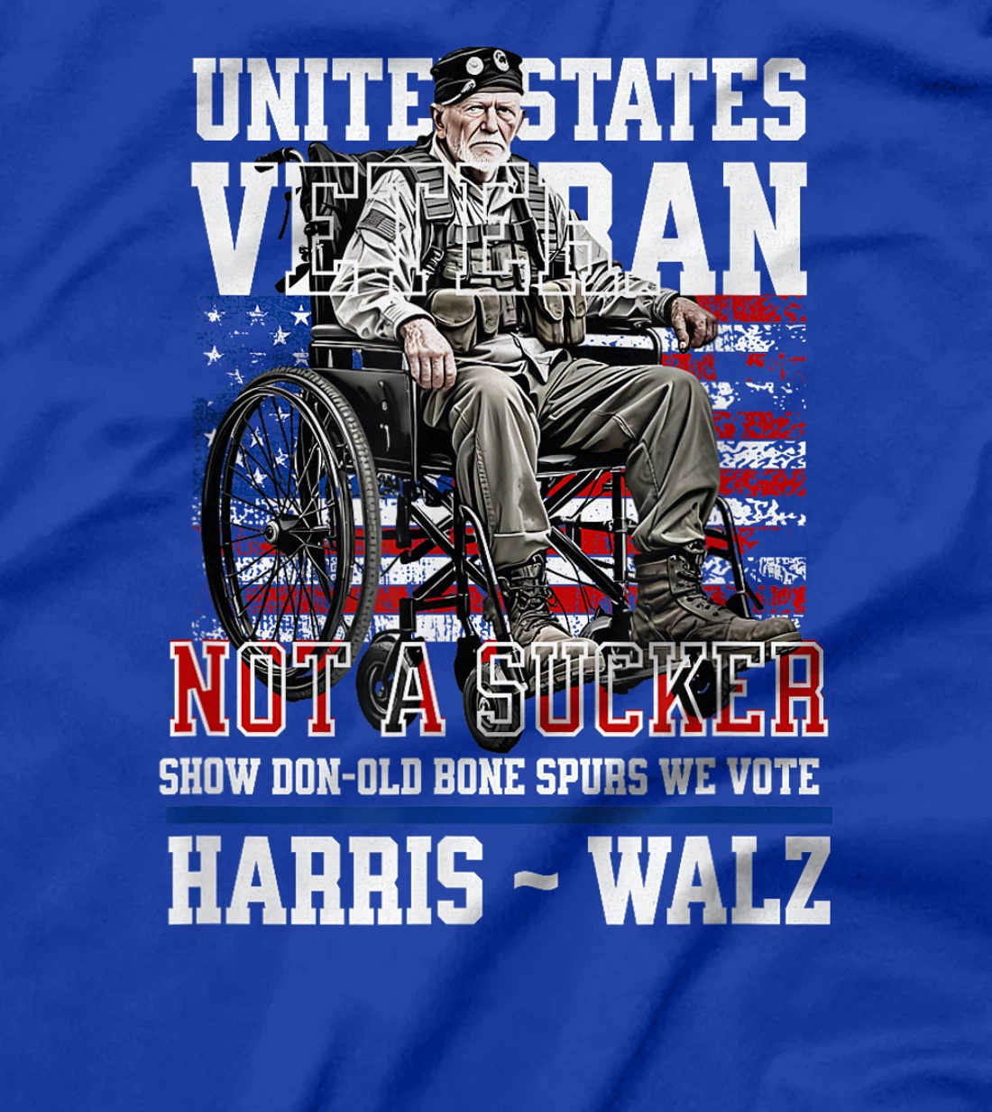Veterans for Harris Walz 2024 Vietnam Vets against Trump T-Shirt