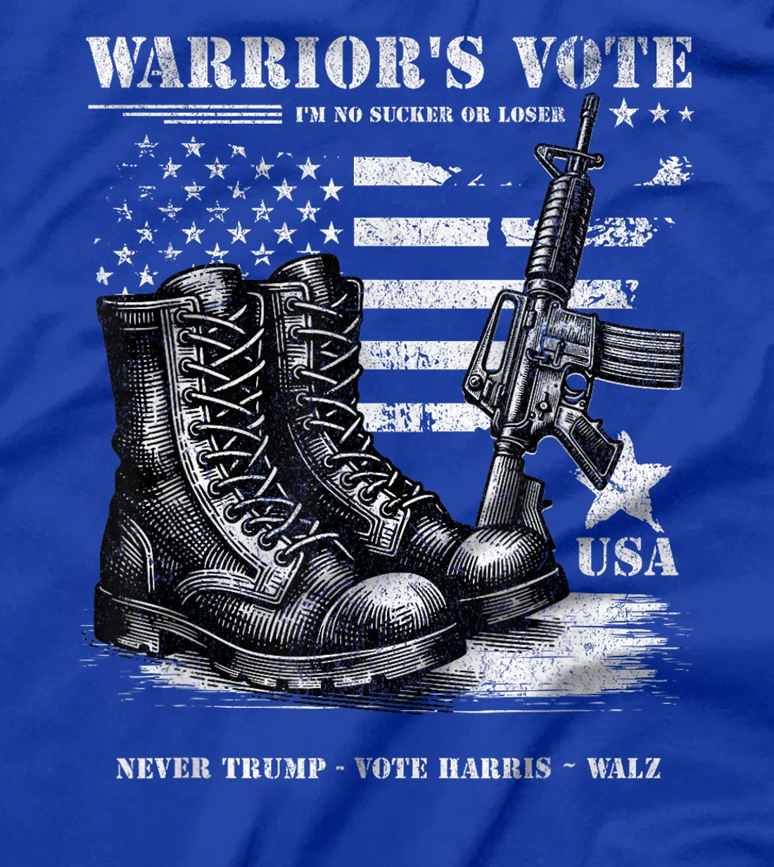 Veterans for Harris Walz 2024 Military Vets Never Trump T-Shirt