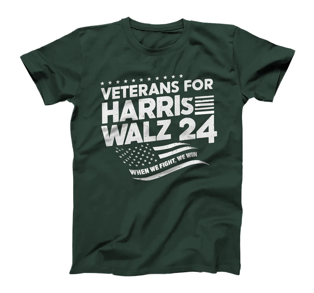 Veterans For Harris Walz 2024 Vote Blue Democrat Premium T-Shirt