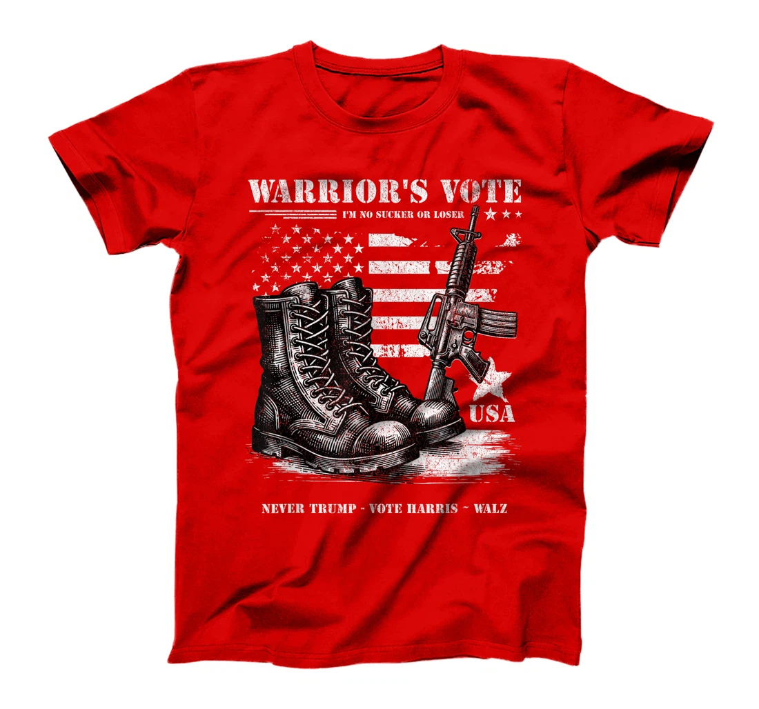 Veterans for Harris Walz 2024 Military Vets Never Trump T-Shirt