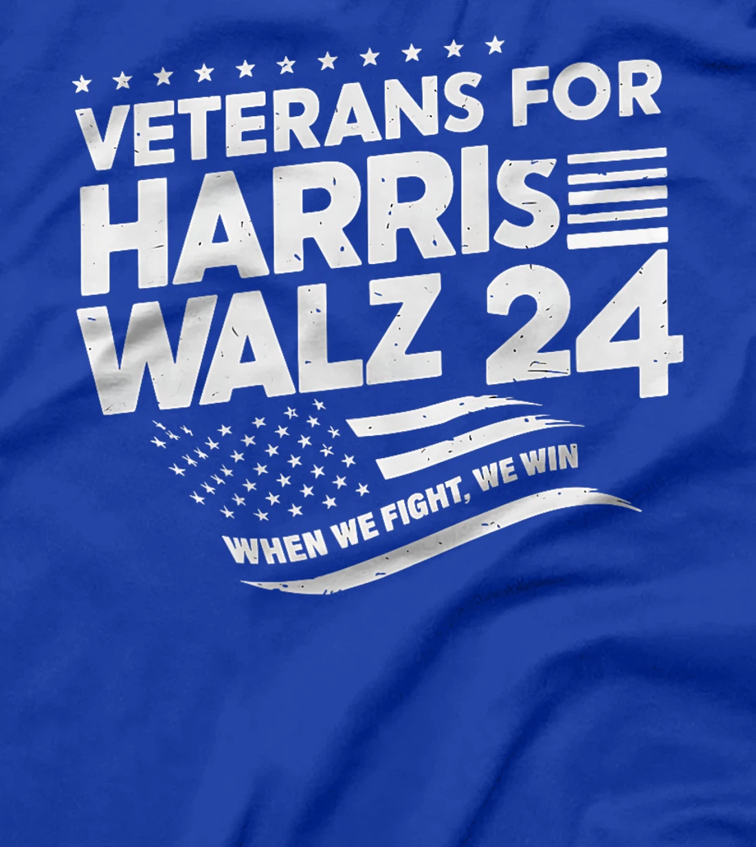 Veterans For Harris Walz 2024 Vote Blue Democrat Premium T-Shirt