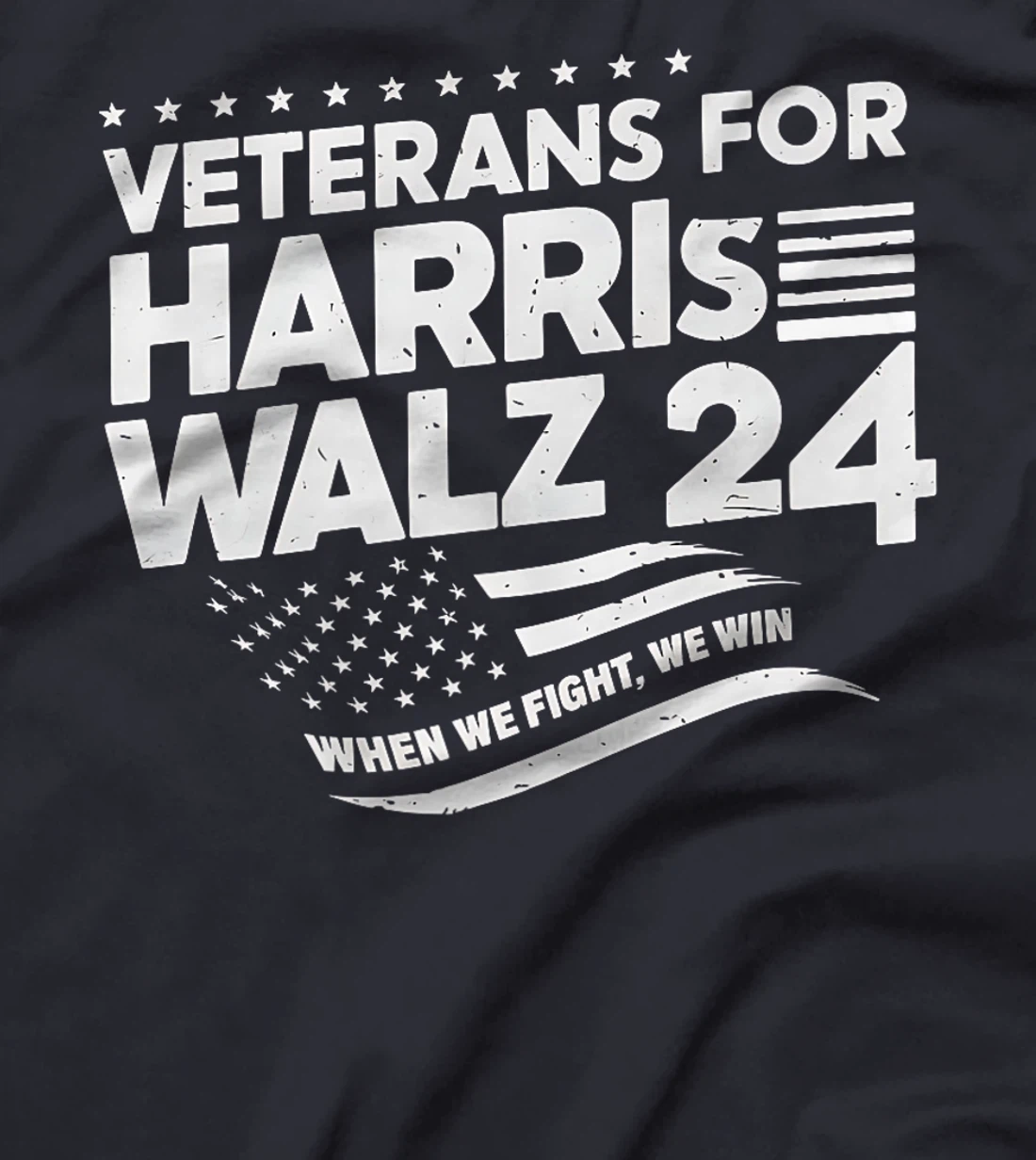 Veterans For Harris Walz 2024 Vote Blue Democrat Premium T-Shirt