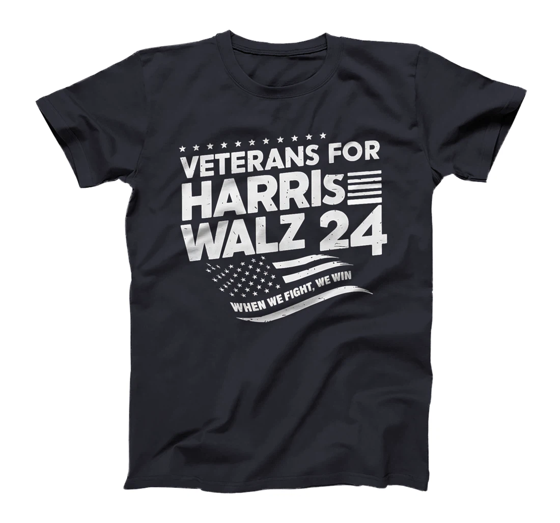 Veterans For Harris Walz 2024 Vote Blue Democrat Premium T-Shirt