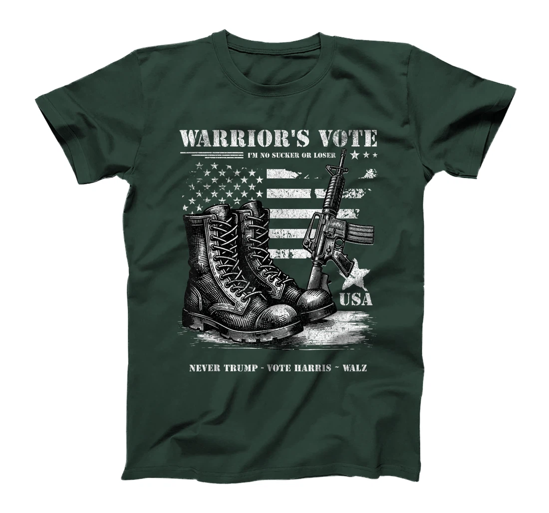 Veterans for Harris Walz 2024 Military Vets Never Trump T-Shirt